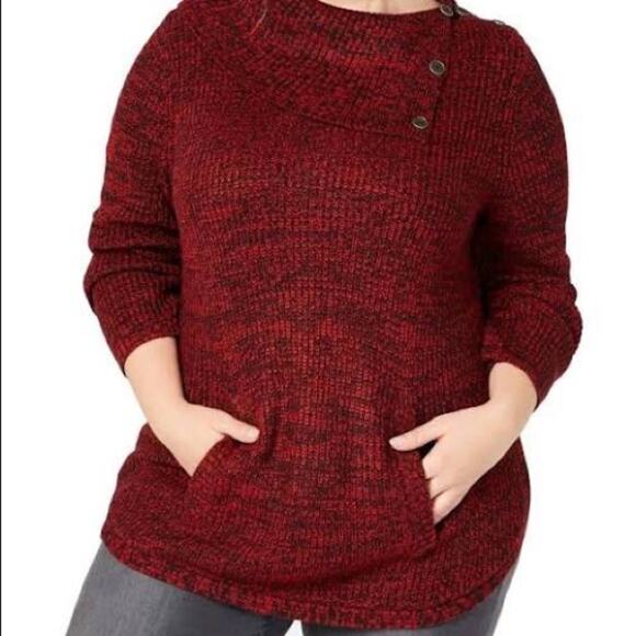 Style & Co Women's Pullover Knit Cowl Neck sweater-3X - Picture 2 of 3